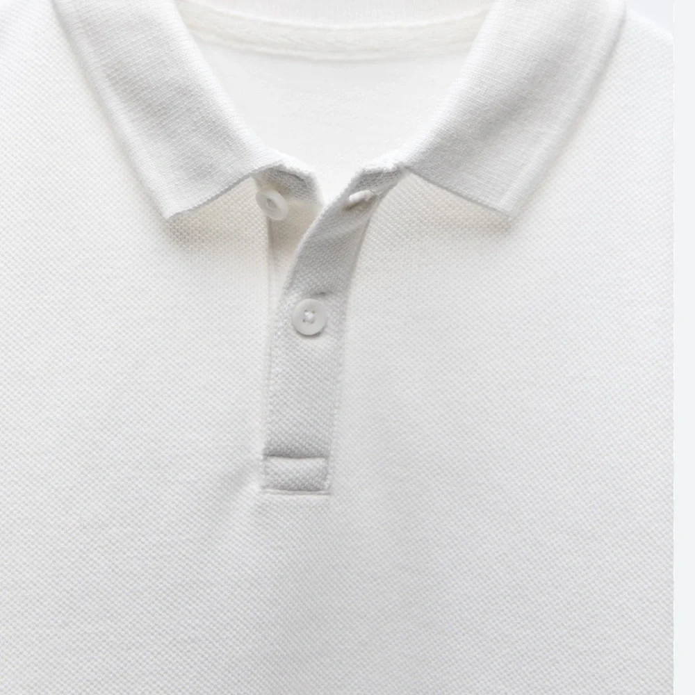 Zara Kids Collection White Polo Shirt Long Sleeves